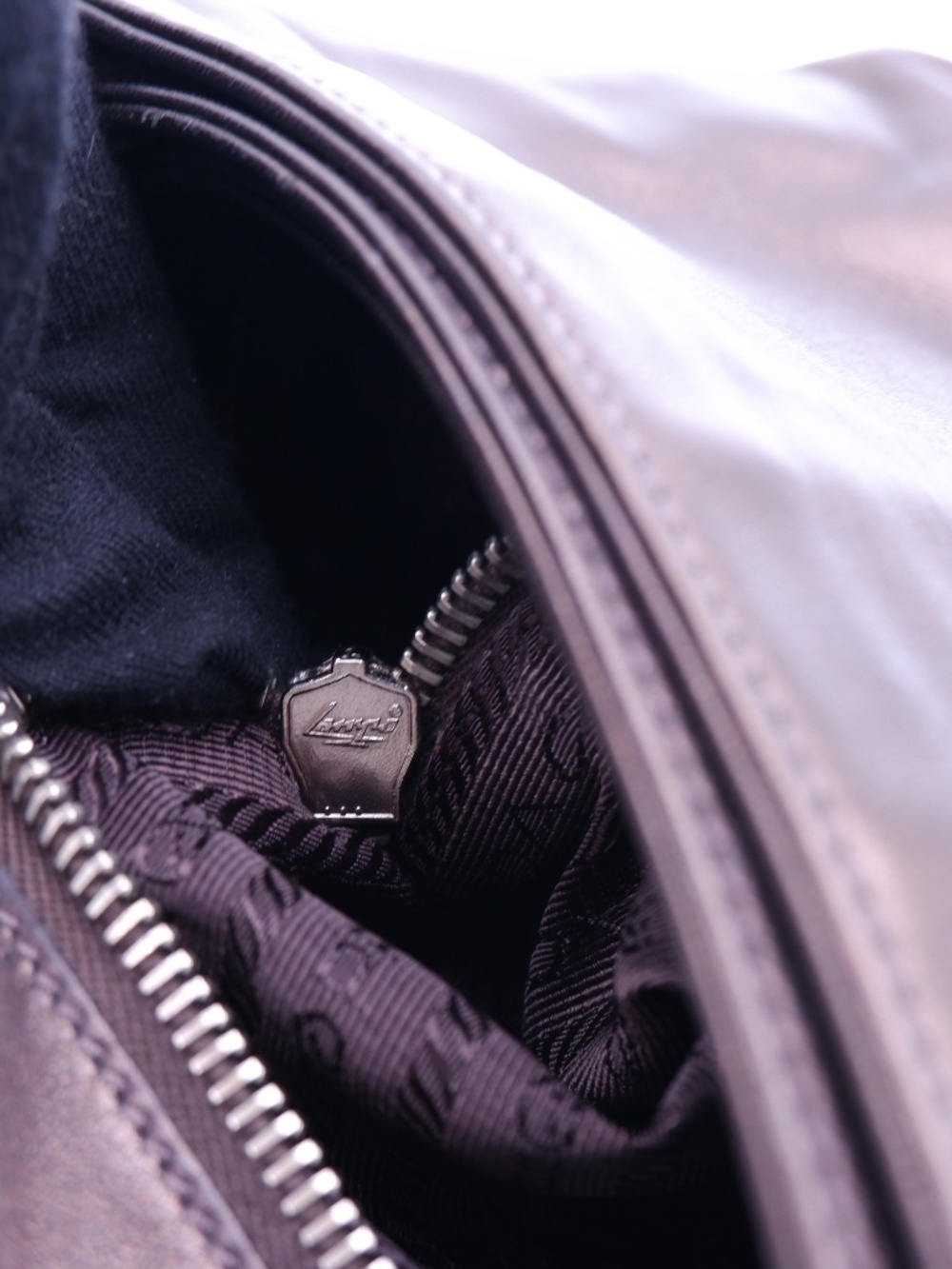 Prada Metallic Brown Nappa Ruffle Bag — 2008 - Picture 9 of 14